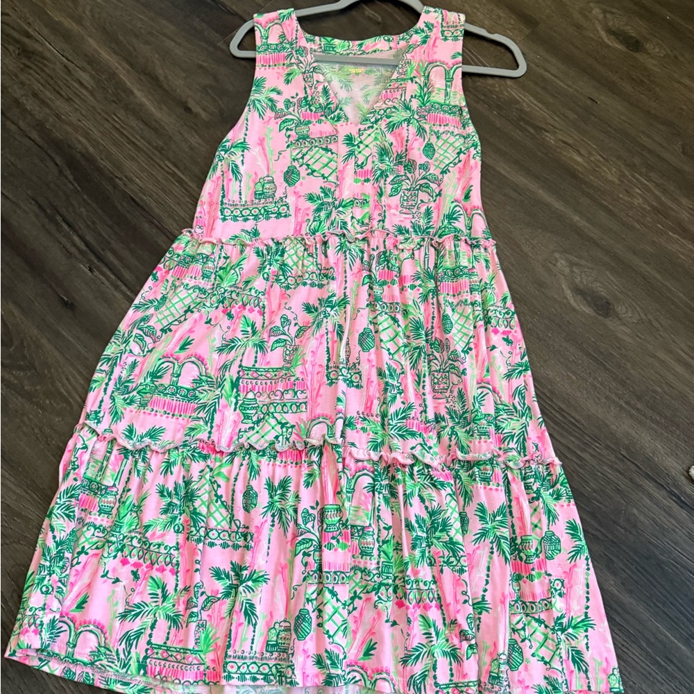 Tropical Pink and Green Lilly Pulitzer dress